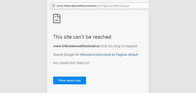 Spain's constiutional court hacked
