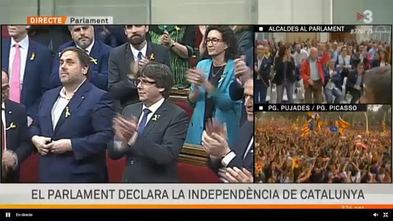 Catalonia: independence declared