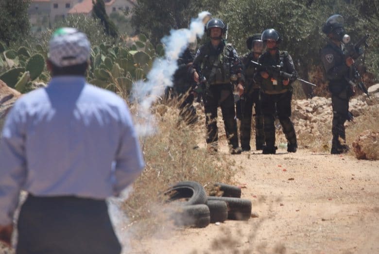 Protest at Ni'lin, Ramallah, July 2014