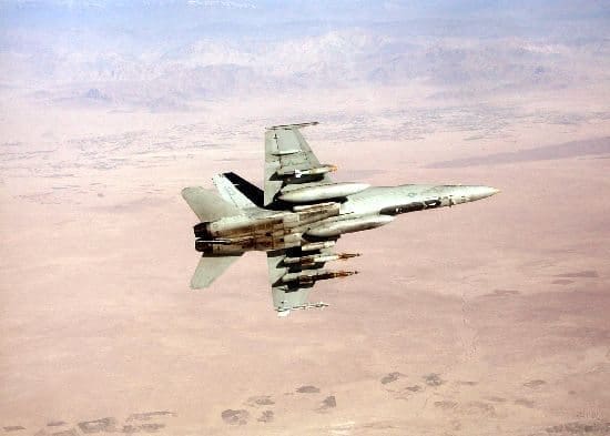 Hornet Fighter over Afghanistan