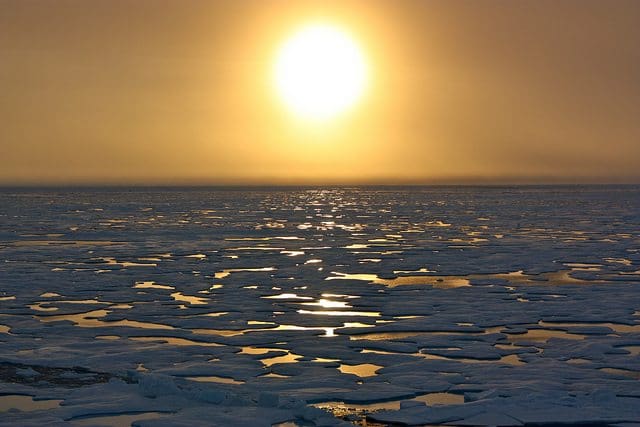NASA Arctic sunset