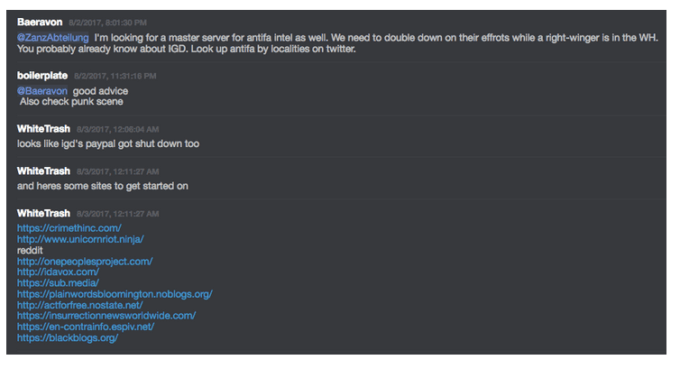white supremacists chat log