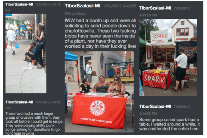 white supremacists targetting left
