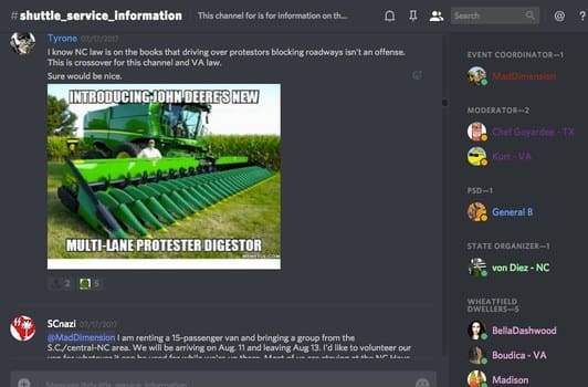 white supremacists targetting protesters