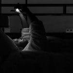Smarphone in bed