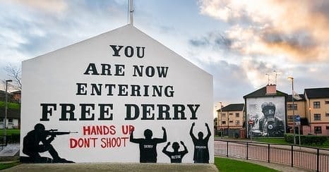 Artful mural in Derry