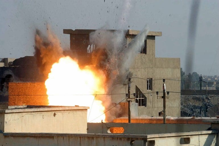 Image from Operation Iraqi Freedom, during the Iraq War