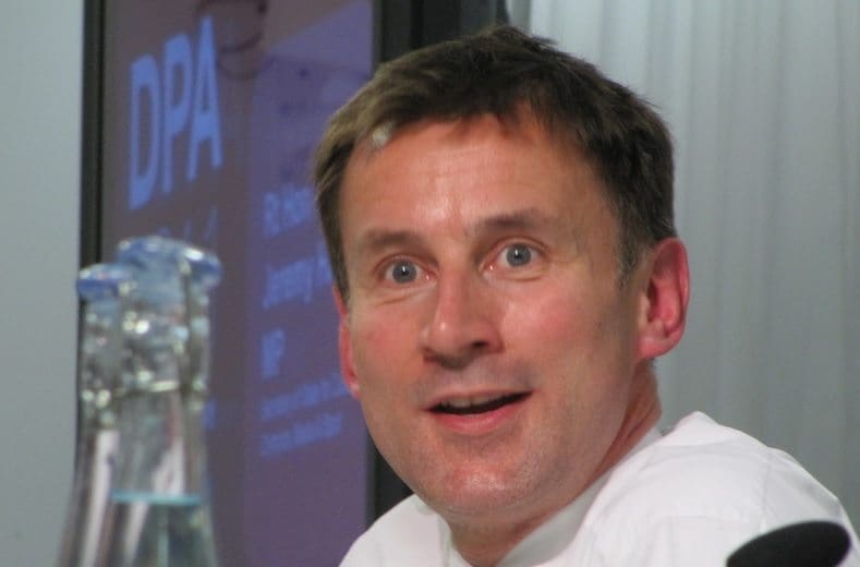Jeremy Hunt wrote a book on privatising the NHS