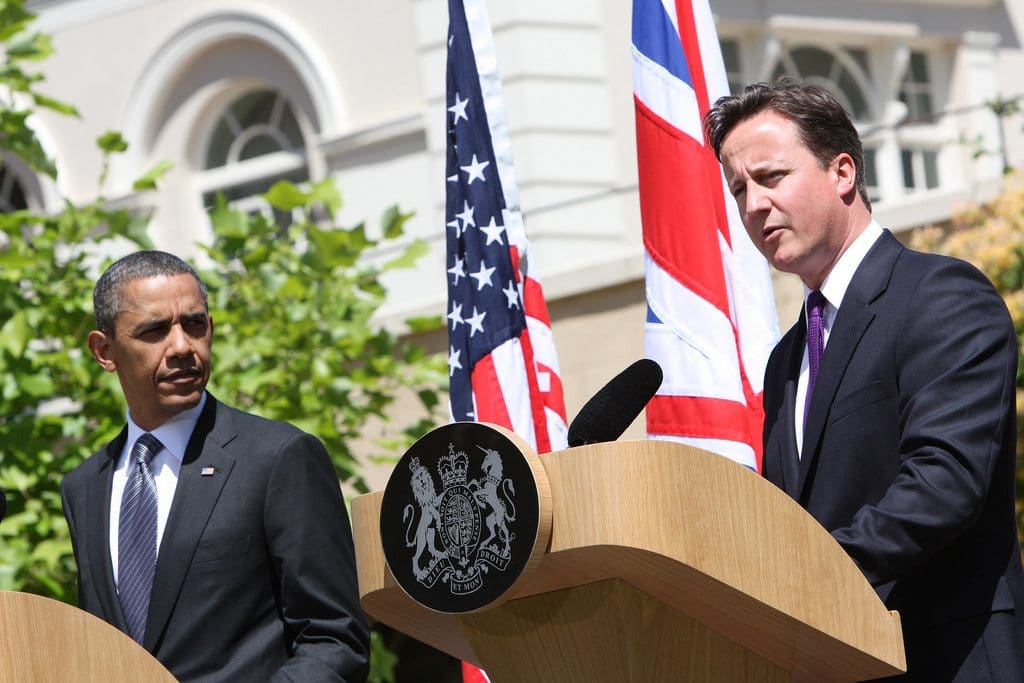 President Obama and Prime Minster Cameron at news conference