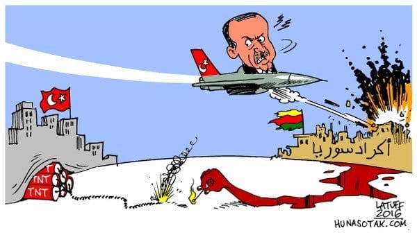 Latuff - Erdogan Rojava