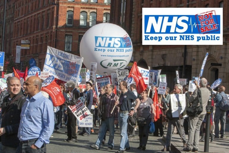 TUC Save Our NHS Demo Manchester Sept 2013,