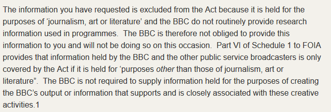benjamin foi bbc reject