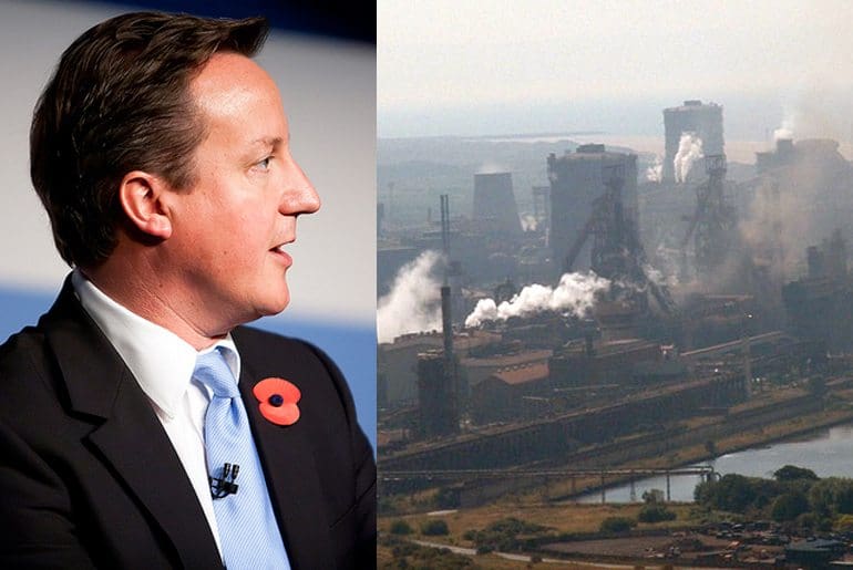 Cameron dithers while the steel industry goes up in smoke