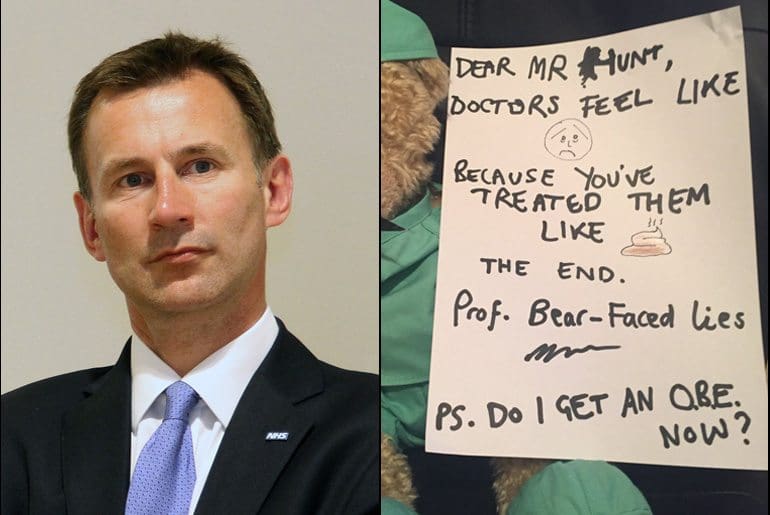 Jeremy Hunt has ordered a review into junior doctors morale