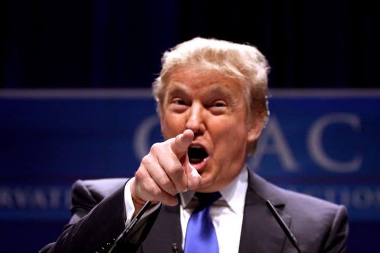 Donald trump pointing