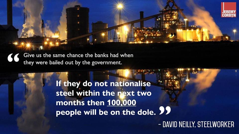 nationalise steel soon