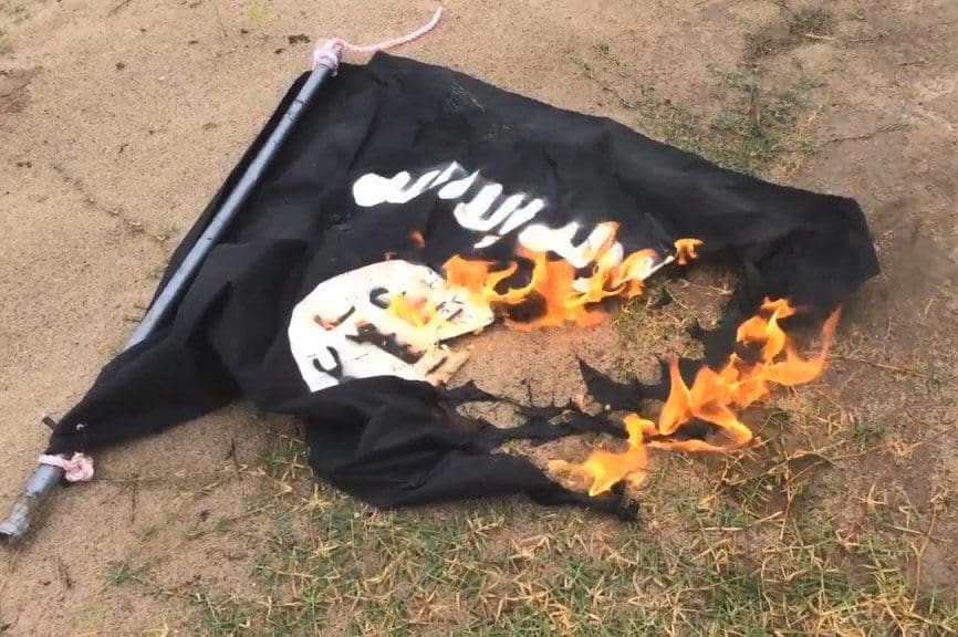 Daesh http://www.northindiatimes.com/wp-content/uploads/2015/08/isis-flag-put-on-fire.jpg