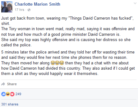 things d cameron has fked