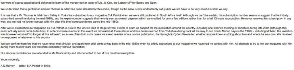 sa statement