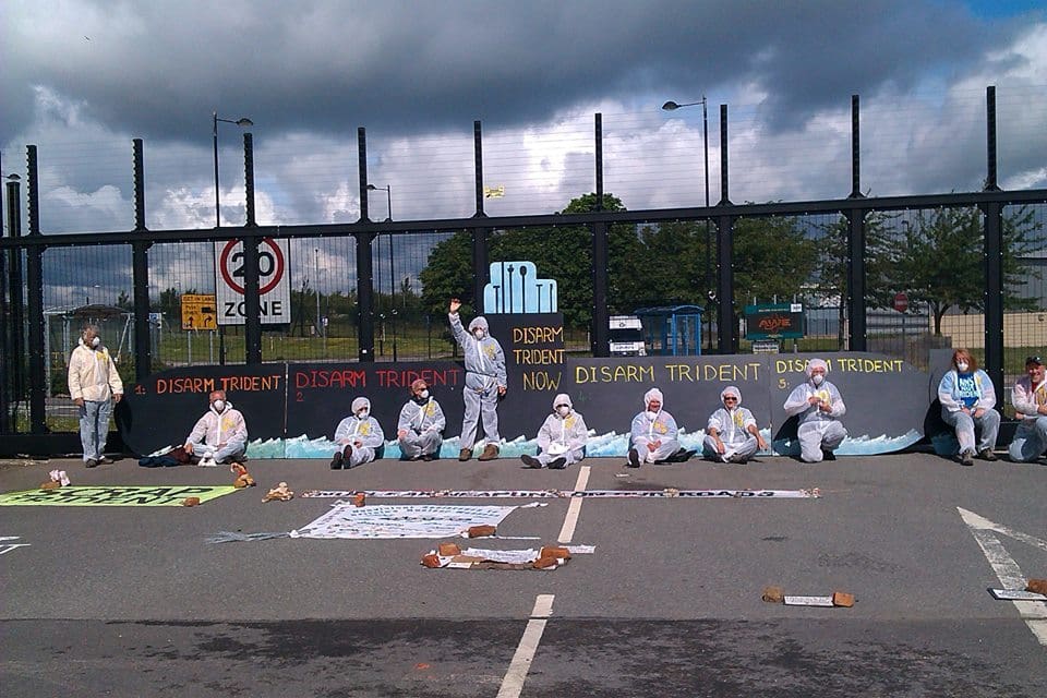 Welsh day of protest – 15th June at Atomic Weapons Establishment Burghfield. Image: Trident Ploughshares.