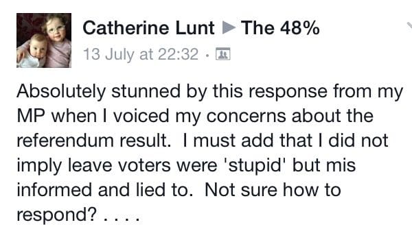 Catherine Lunt statement