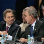 Tony Blair and George Bush