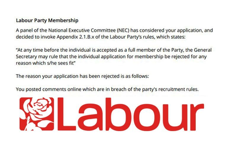 Labour letter