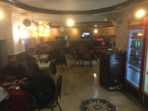 2016: the nondescript Karnak Bar was once Damascus' most centrally located gay night spot. Top photo: The Karnak is in a building on Martyr's Square - 2nd level thin balcony on the right.