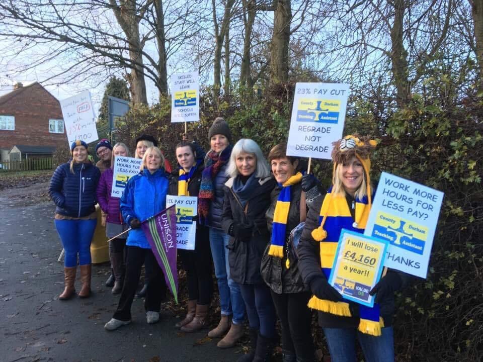 Durham TAs walk out on strike