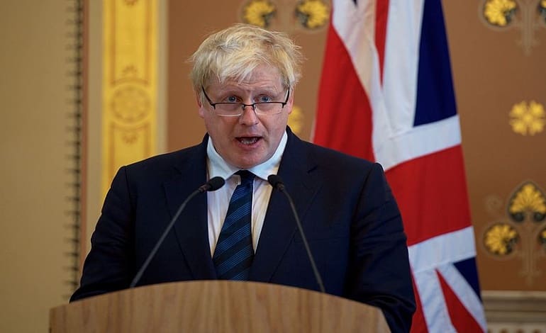 Boris Johnson Union Jack