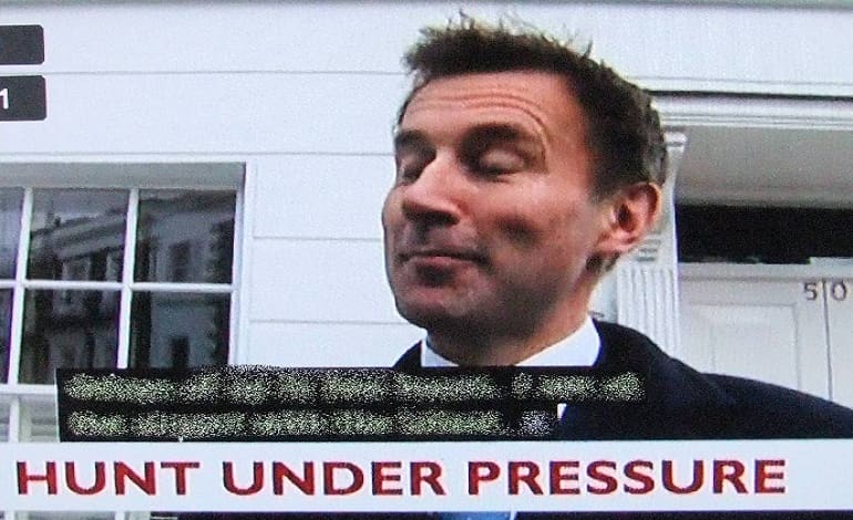 Jeremy Hunt Under Pressure
