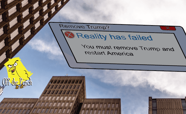 Error message above America