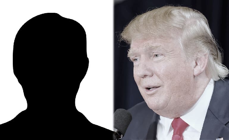 Donald Trump and silhouette 2