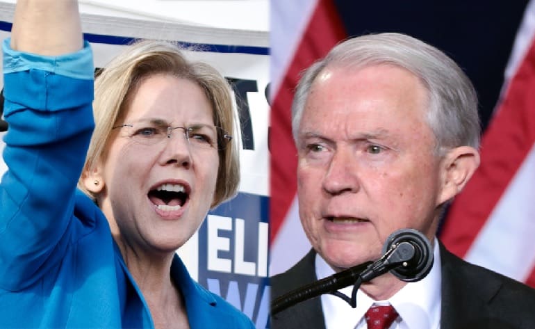 Elizabeth Warren Jeff Sessions