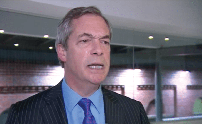 Farage angry