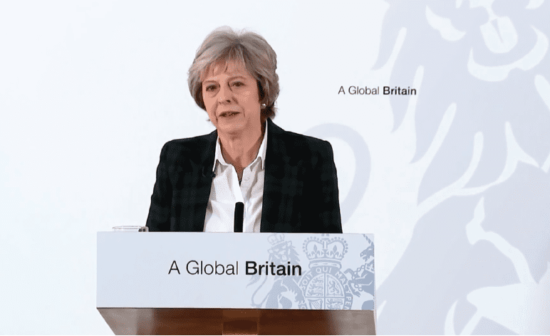 Theresa May Brexit global Britain