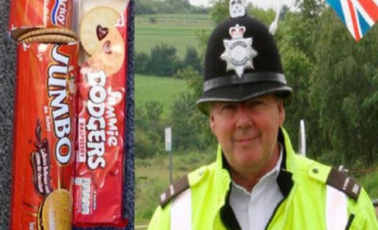 Derbyshire Police Homeless Man Biscuits