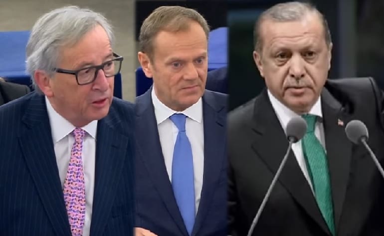 EU Erdogan Turkey Tusk Juncker