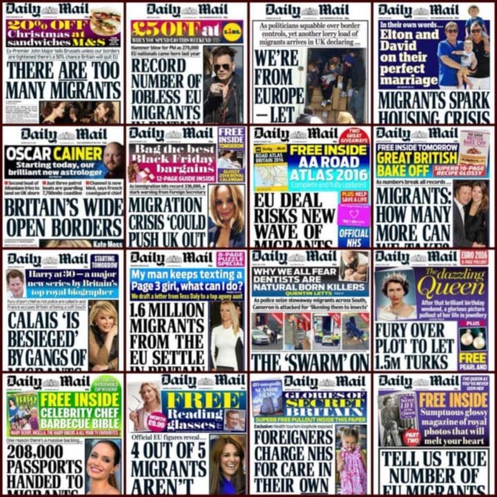 Daily Mail Front Pages