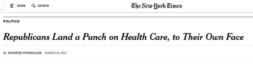 New York Times Trumpcare