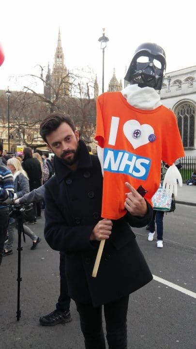 Rubinstein and Darth Our NHS Demo