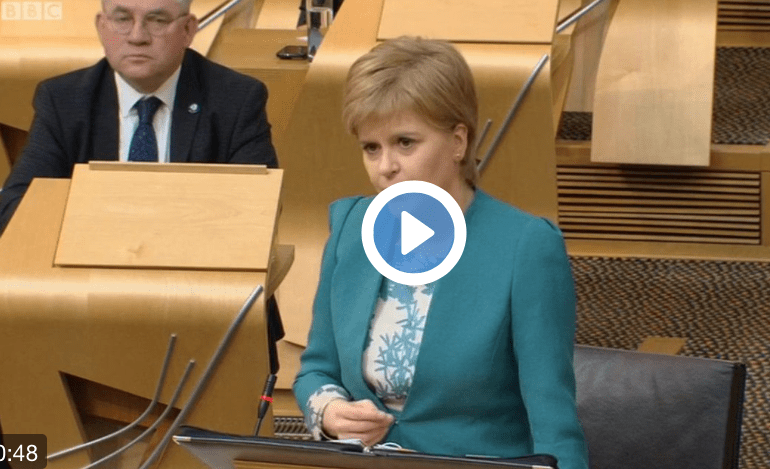 Nicola Sturgeon Holyrood