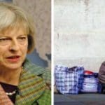 Theresa May Homeless