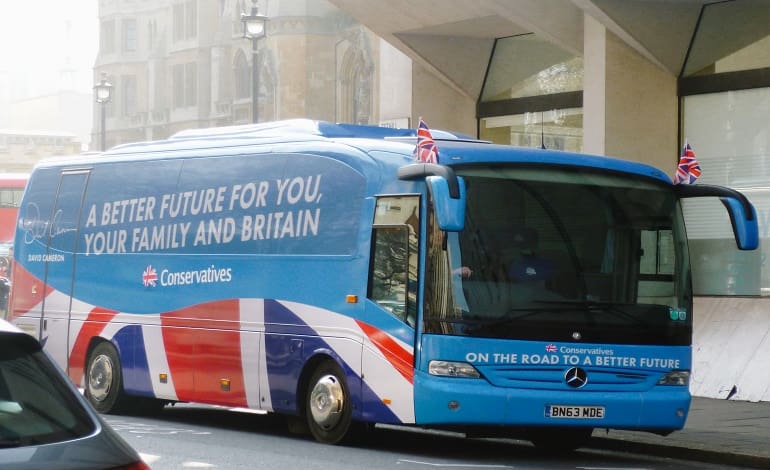 Tories Battle Bus