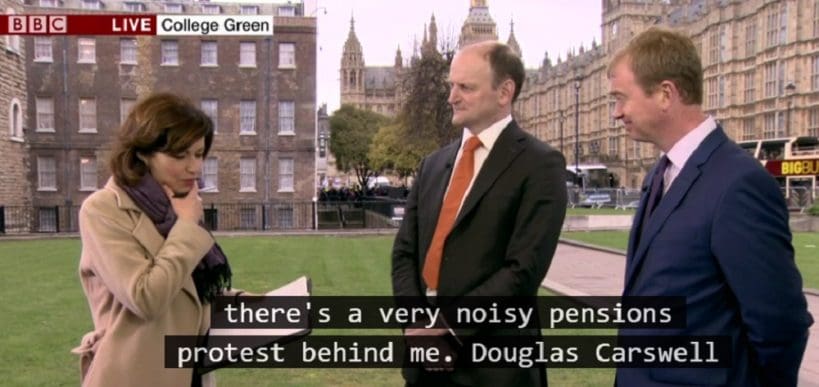 WASPI Protest Subheader