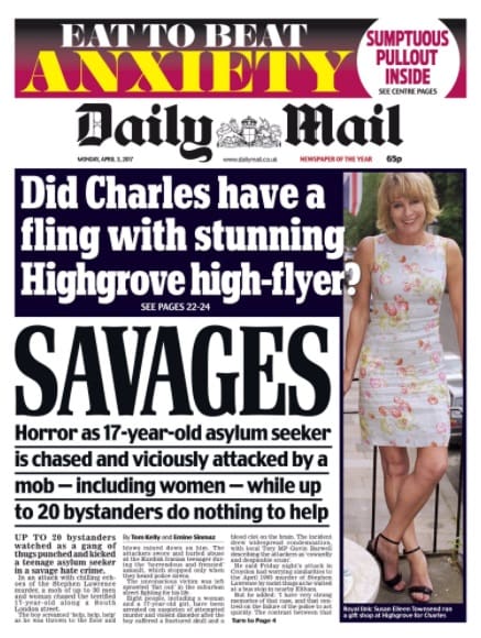 Daily Mail Croydon Attack