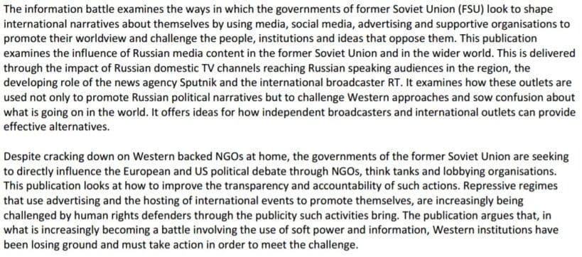 Foreign Policy Centre Russian Propaganda