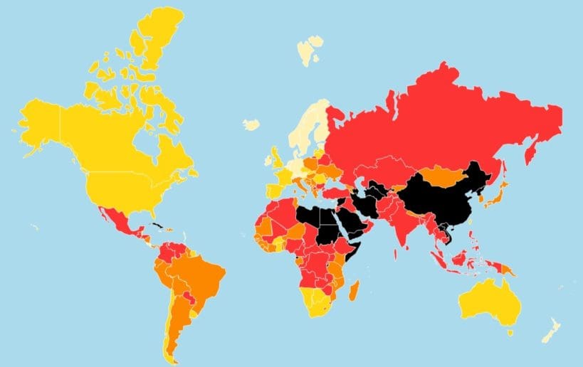 RSF Press Freedom Index Mainstream Media