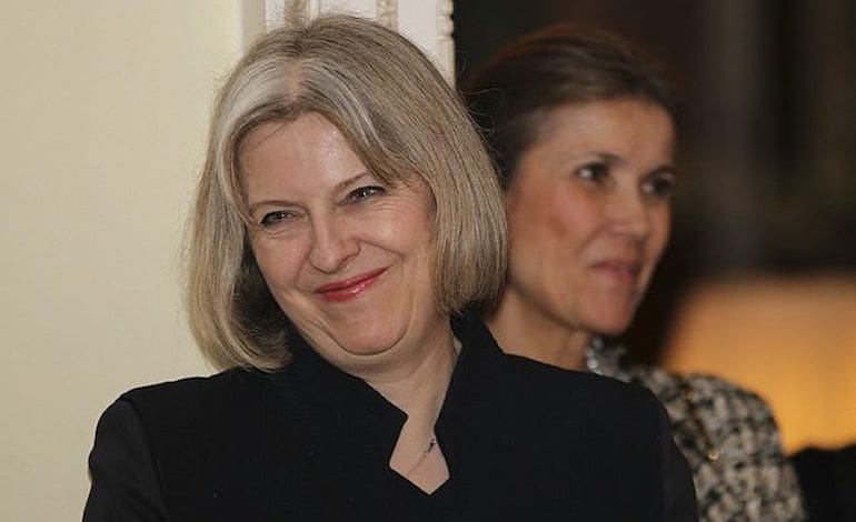 Smug Theresa May