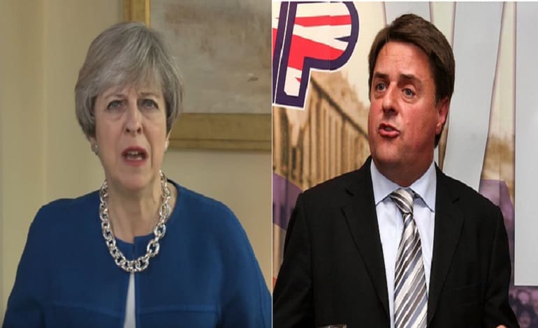 Theresa May Tories Nick Griffin BNP